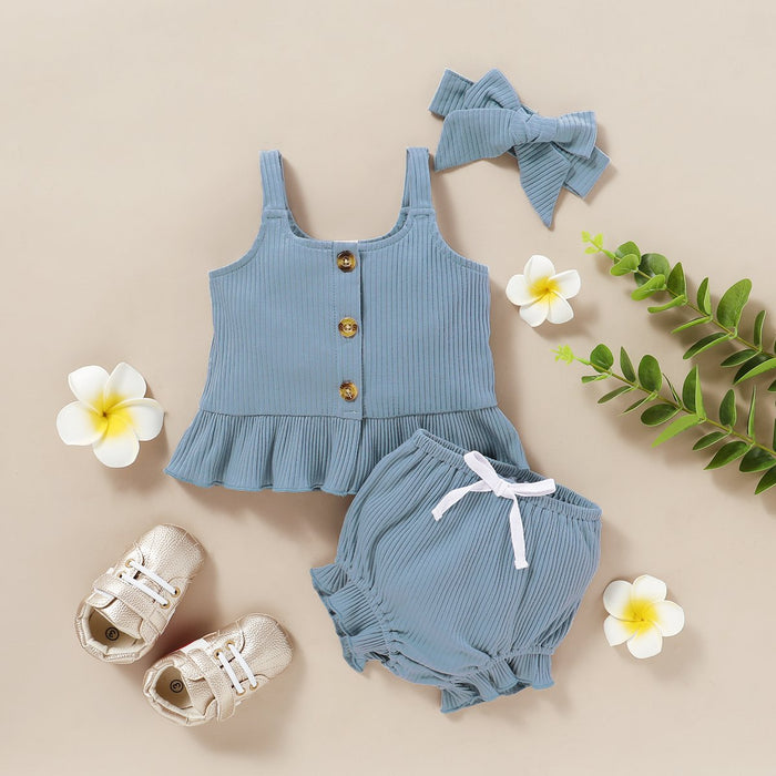 Baby Girl 3pcs Daisies Baby's Sets — Agloryz