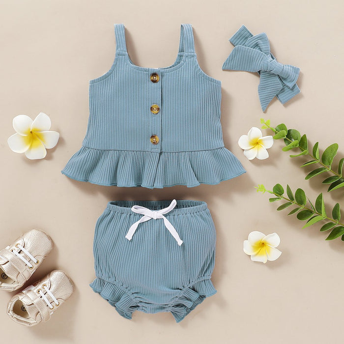 Baby Girl 3pcs Daisies Baby's Sets — Agloryz