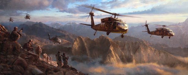 A New Dawn Afghanistan Uh 60 Black Hawk Print By Matt Hall Valorstudios