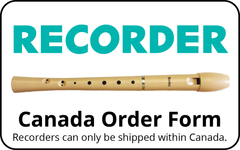 Recorder Canada Order Form