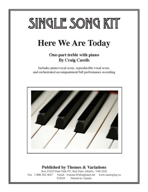 Here We Are Today Single Song Kit Download | Themes And Variations USA