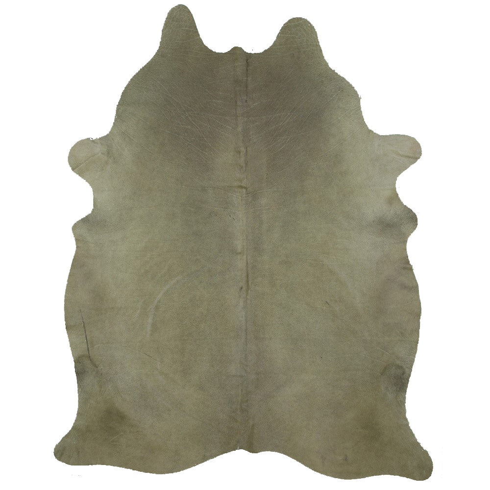 Garry Dyed Olive Green Cowhide Rug Lux Hide