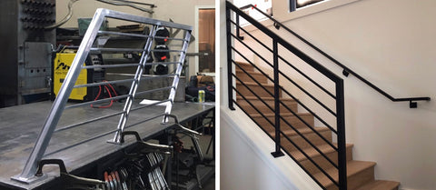 Kate has welded stairways and railings as shown, a career she almost stopped pursuing.