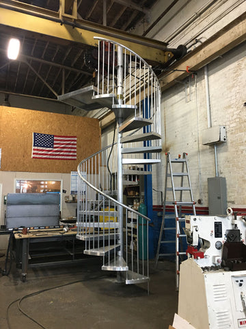 One of Kate’s favorite memories was TIG welding two aluminum spiral staircases .