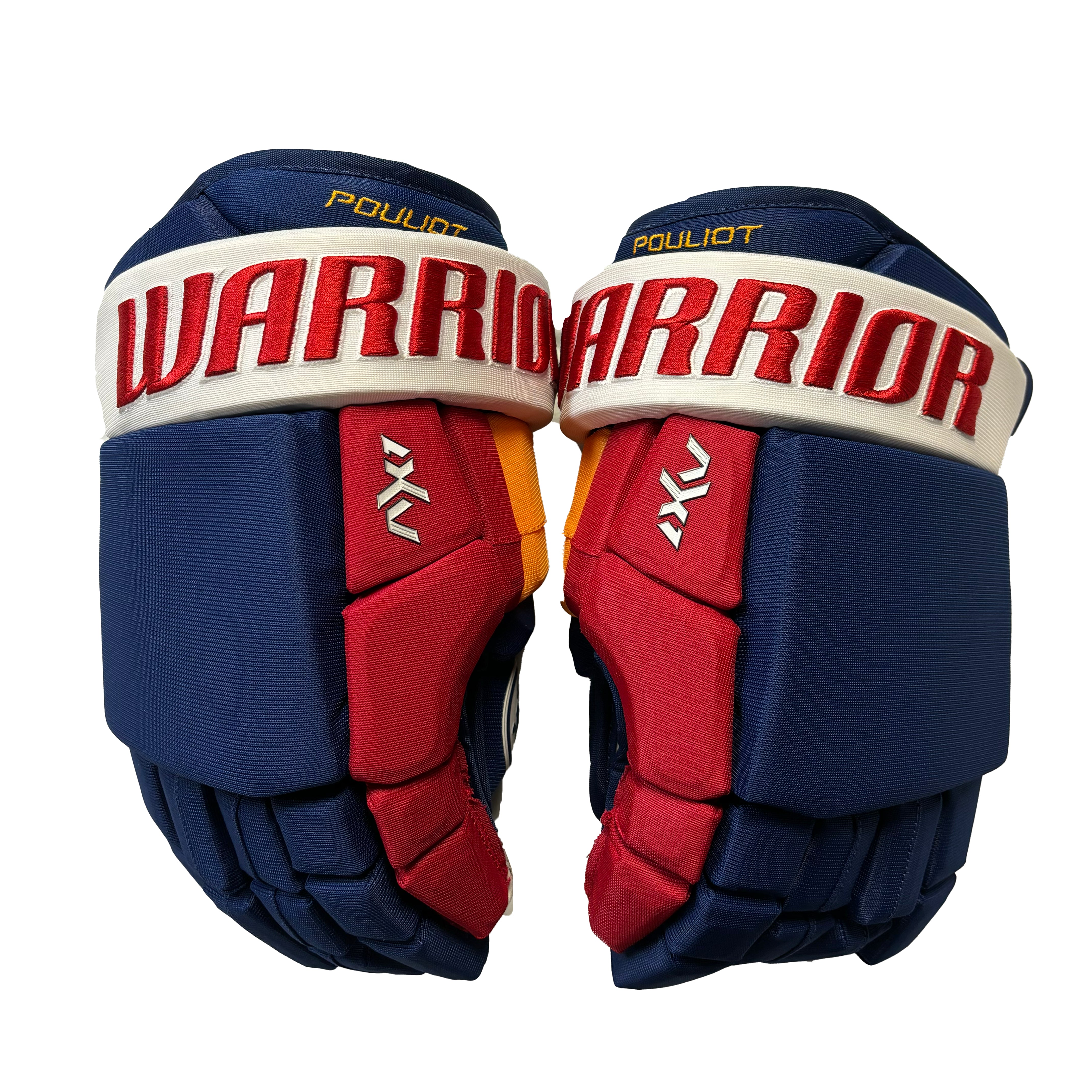 Warrior Dynasty AX1 - St. Louis Blues (Reverse Retro) - Pro Stock Glove - Derrick Pouliot