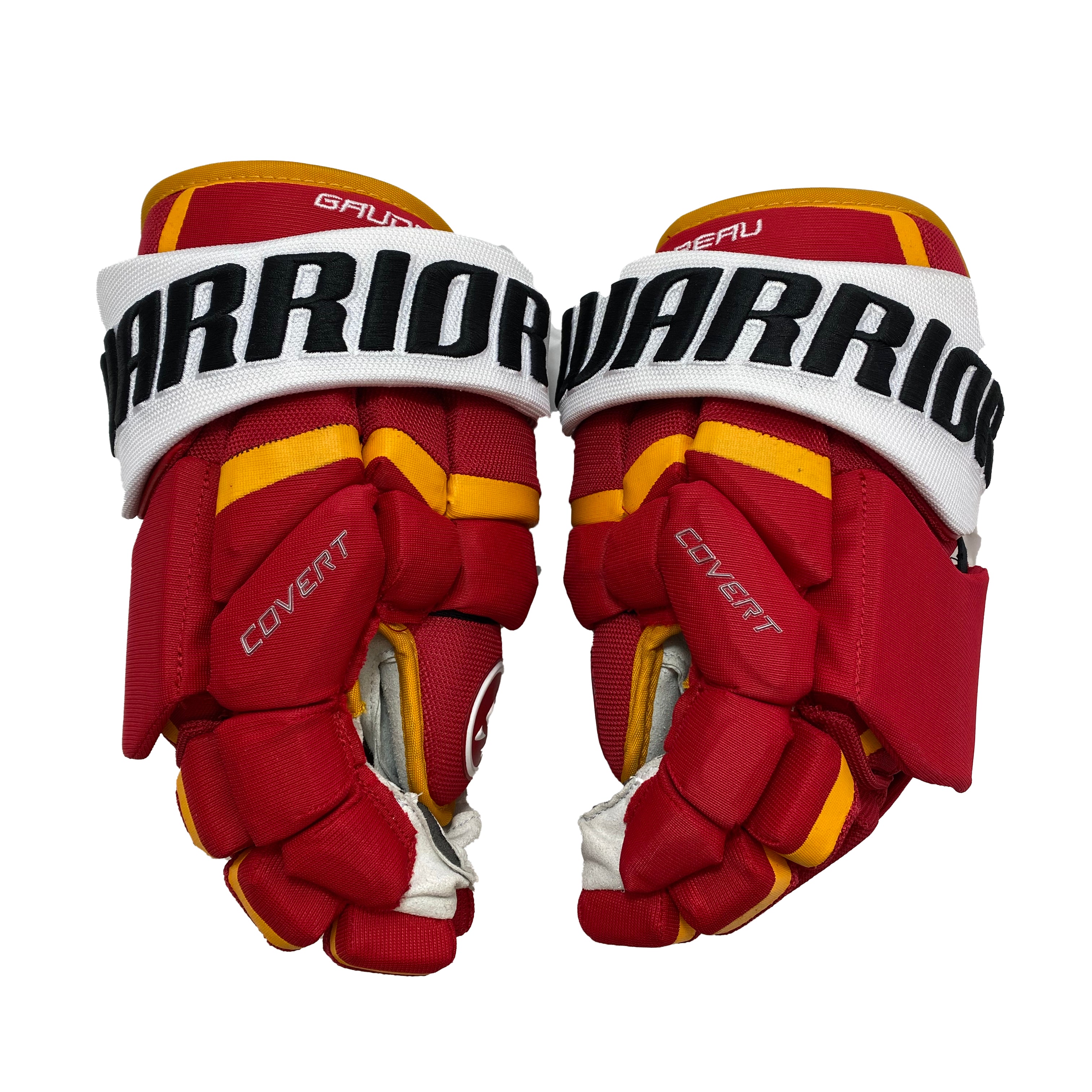 Warrior Covert QRL - Calgary Flames - Pro Stock Gloves - Johnny Gaudreau