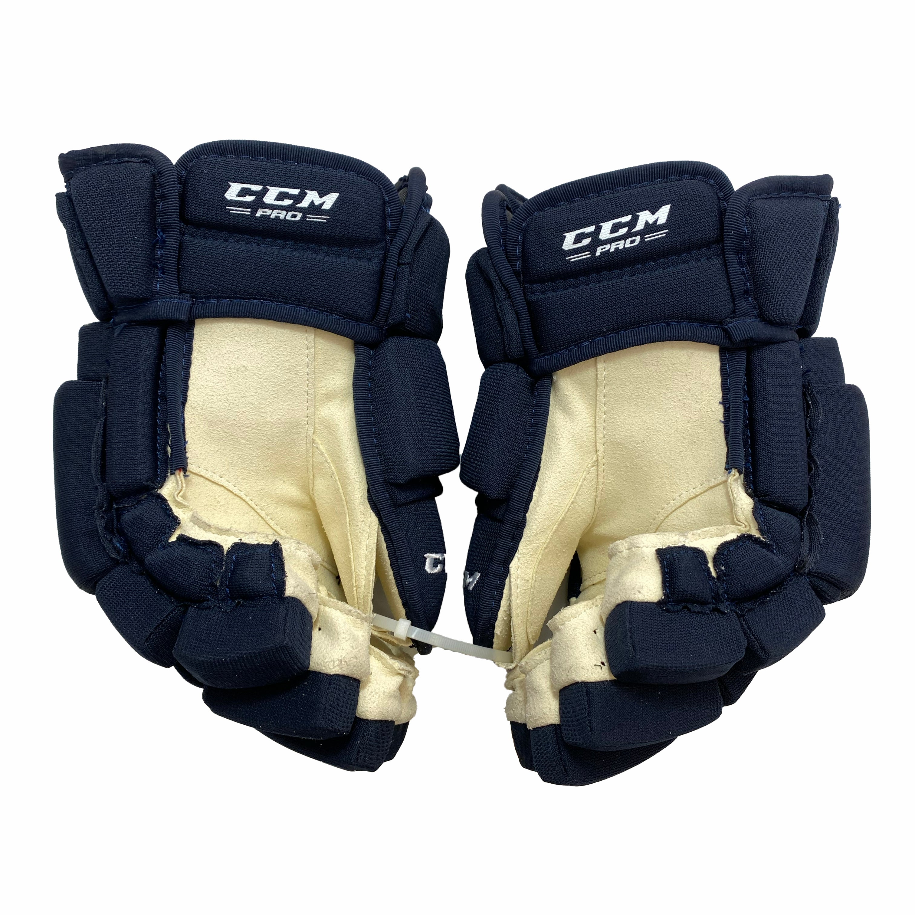 CCM HG97 - Winnipeg Jets - Team Issue - Pro Stock Hockey Gloves w/shot blocker