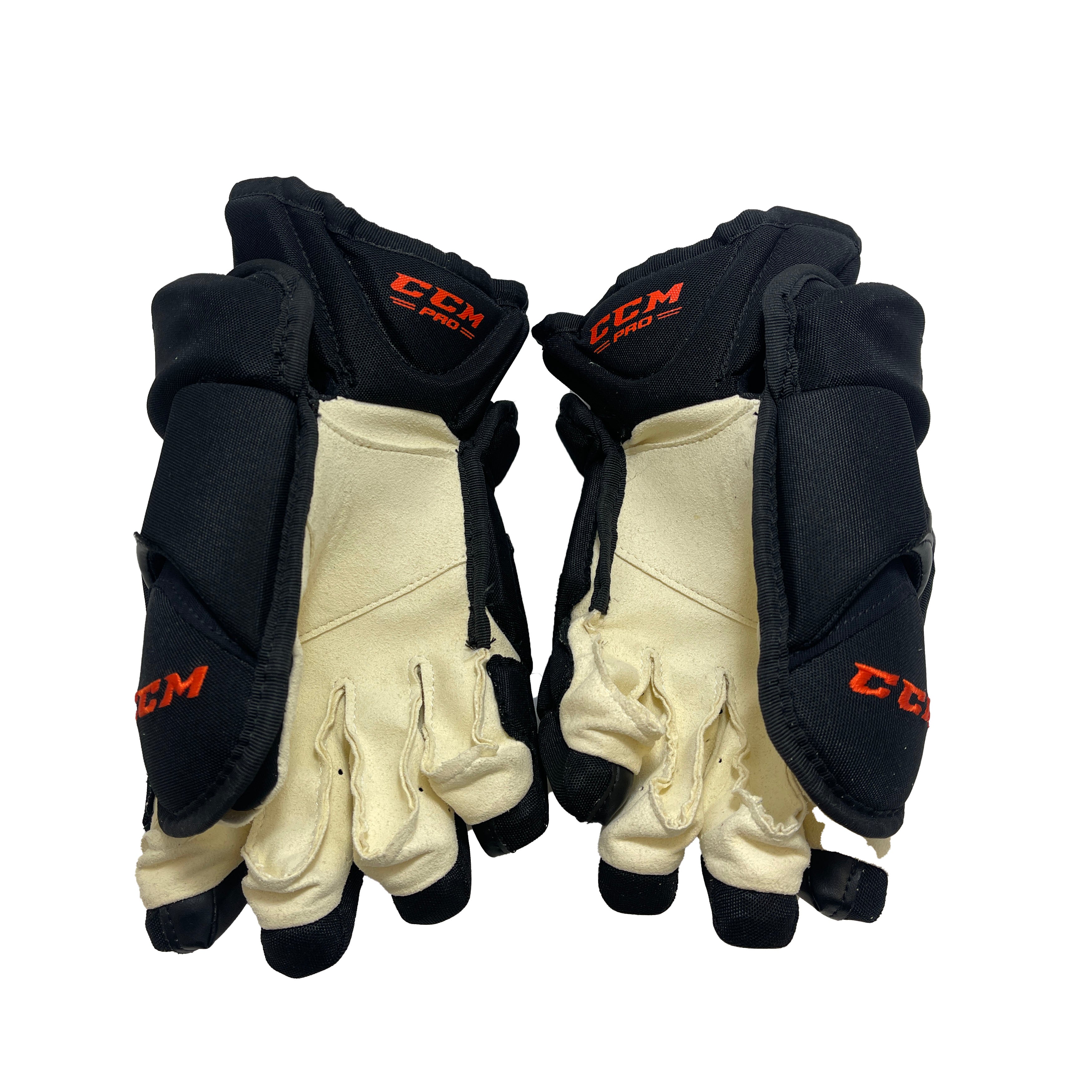 CCM HG12 Philadelphia Flyers Alternate Pro Stock Gloves - Team Issue