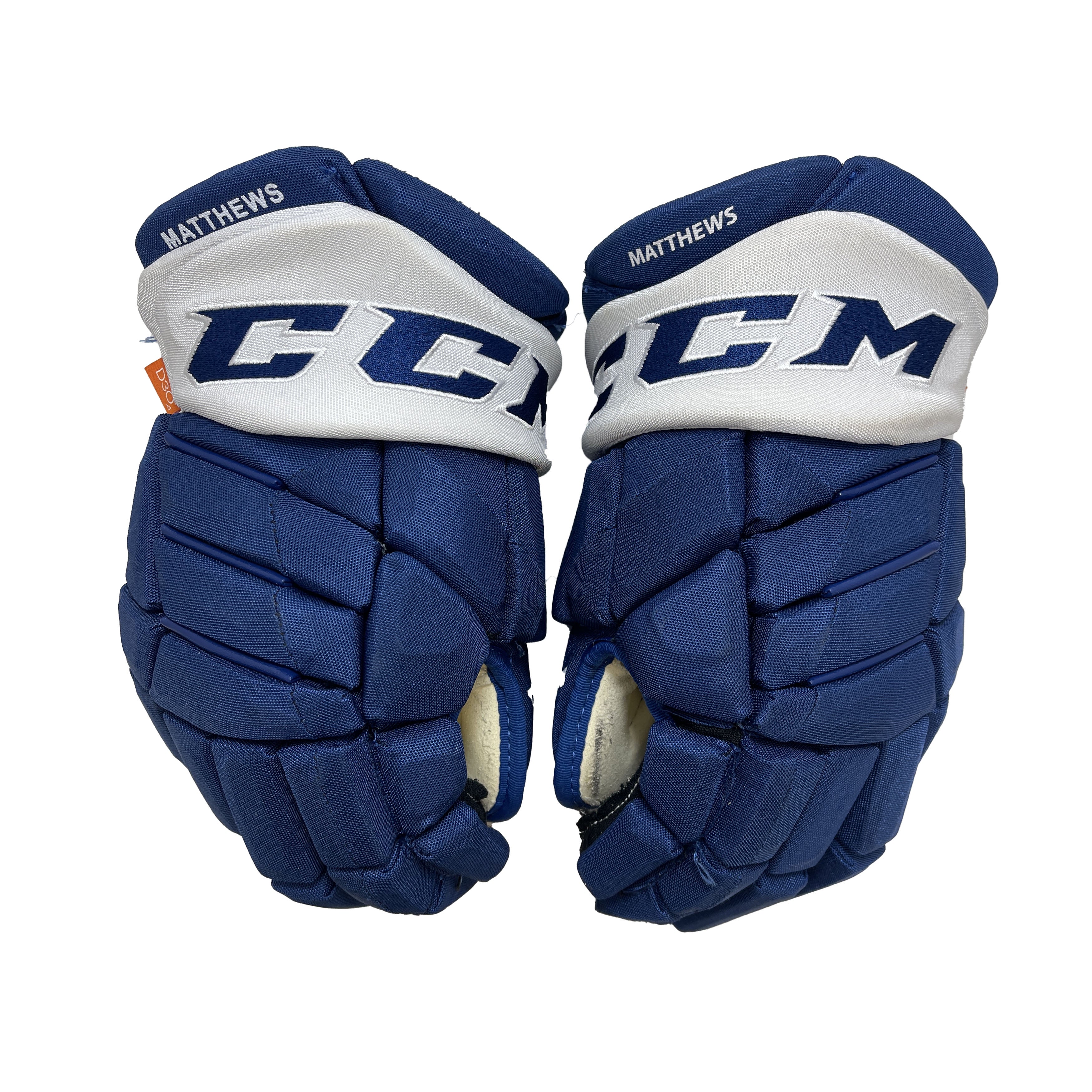 CCM FT1 Toronto Maple Leafs Pro Stock Gloves Game Used - Auston Matthews