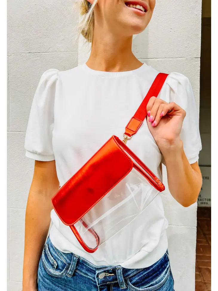 Tatum Clear Metallic Bag