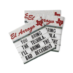 El Arroyo Cocktail Napkins-Bad Decisions - Deadwood South Boutique & Company LLC