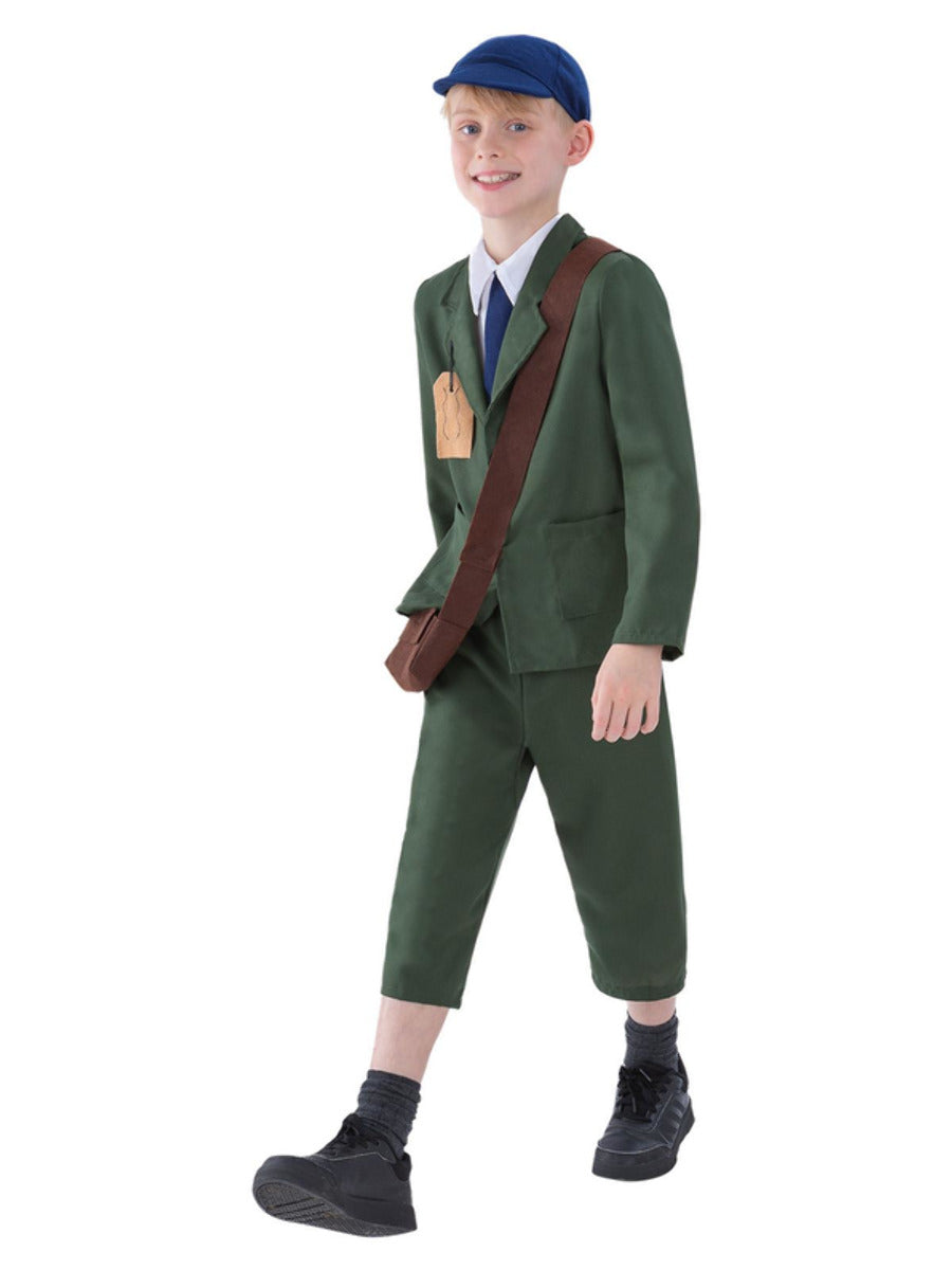 Smiffys World War Ii Evacuee Boy Costume Fancy Dress Medium Age 7 9