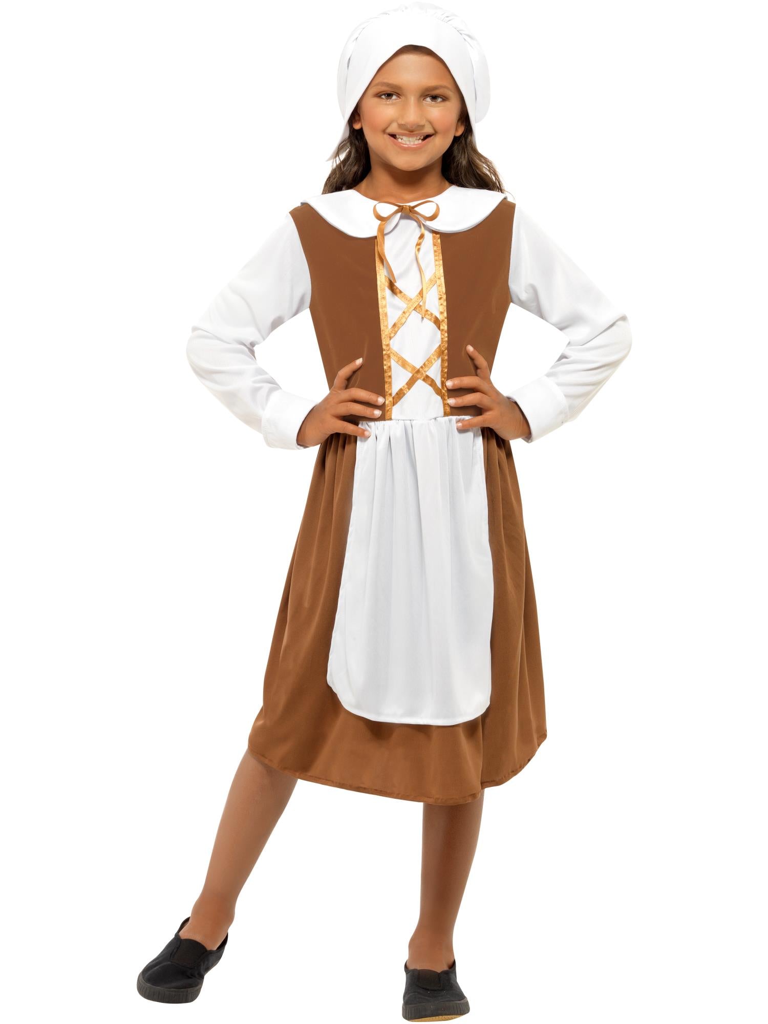 Tudor Girl Costume Brown