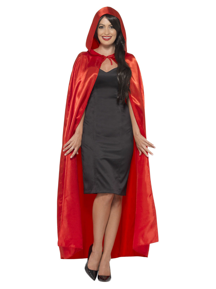 Smiffys Satin Hooded Cape Fancy Dress