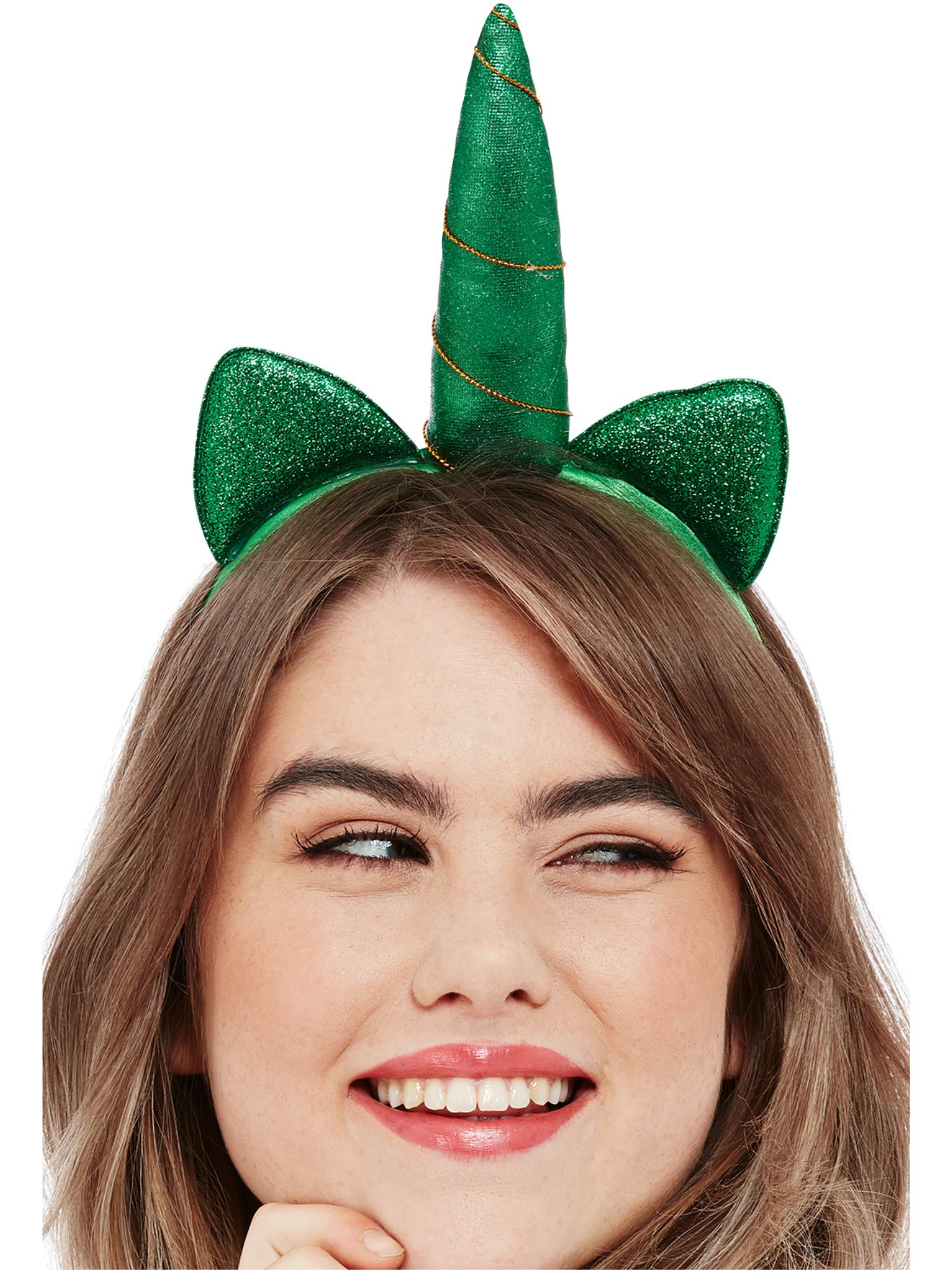 Paddys Day Metallic Unicorn Headband