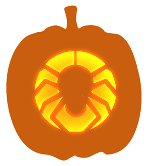 Spider pumpkin