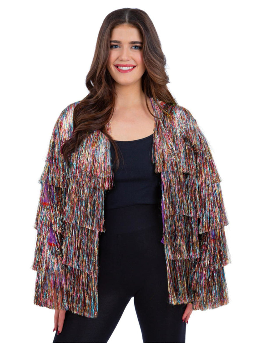 Click to view product details and reviews for Fever Tinsel Festival Jacket Rainbow Dreams Large Plus X1 Uk 16 22.