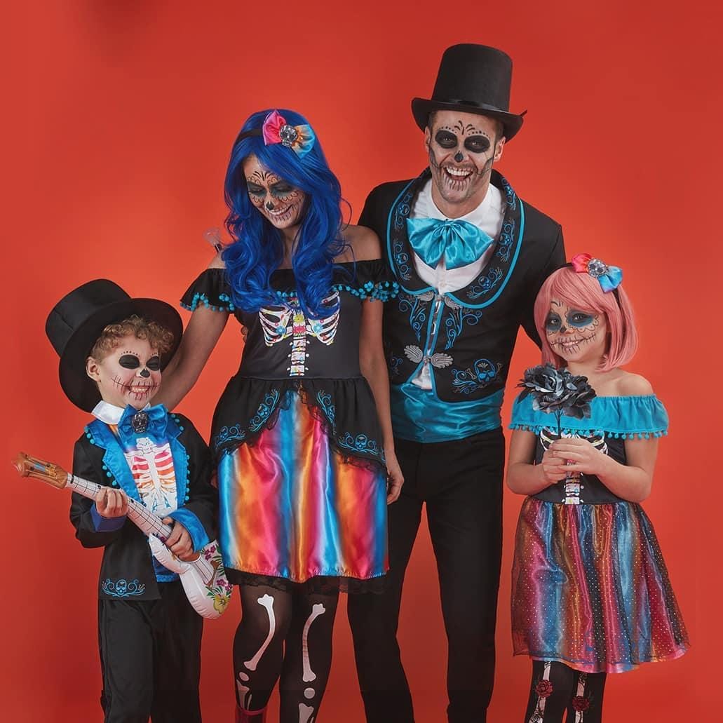 day of the dead family halloween costume idea