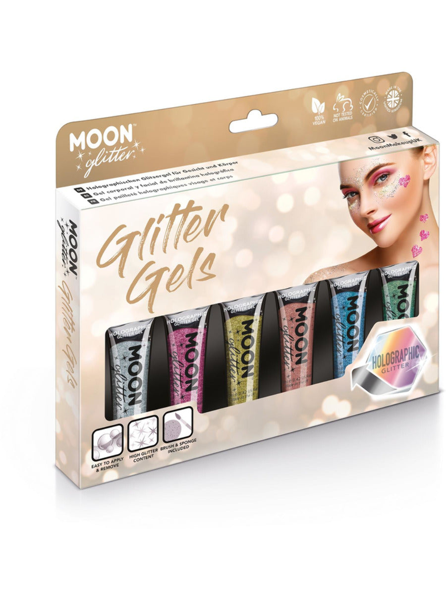 Click to view product details and reviews for Moon Glitter Holographic Fine Glitter Gel Assorted Boxset 12ml.