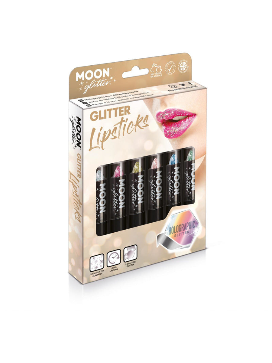 Click to view product details and reviews for Moon Glitter Holographic Glitter Lipstick Boxset.