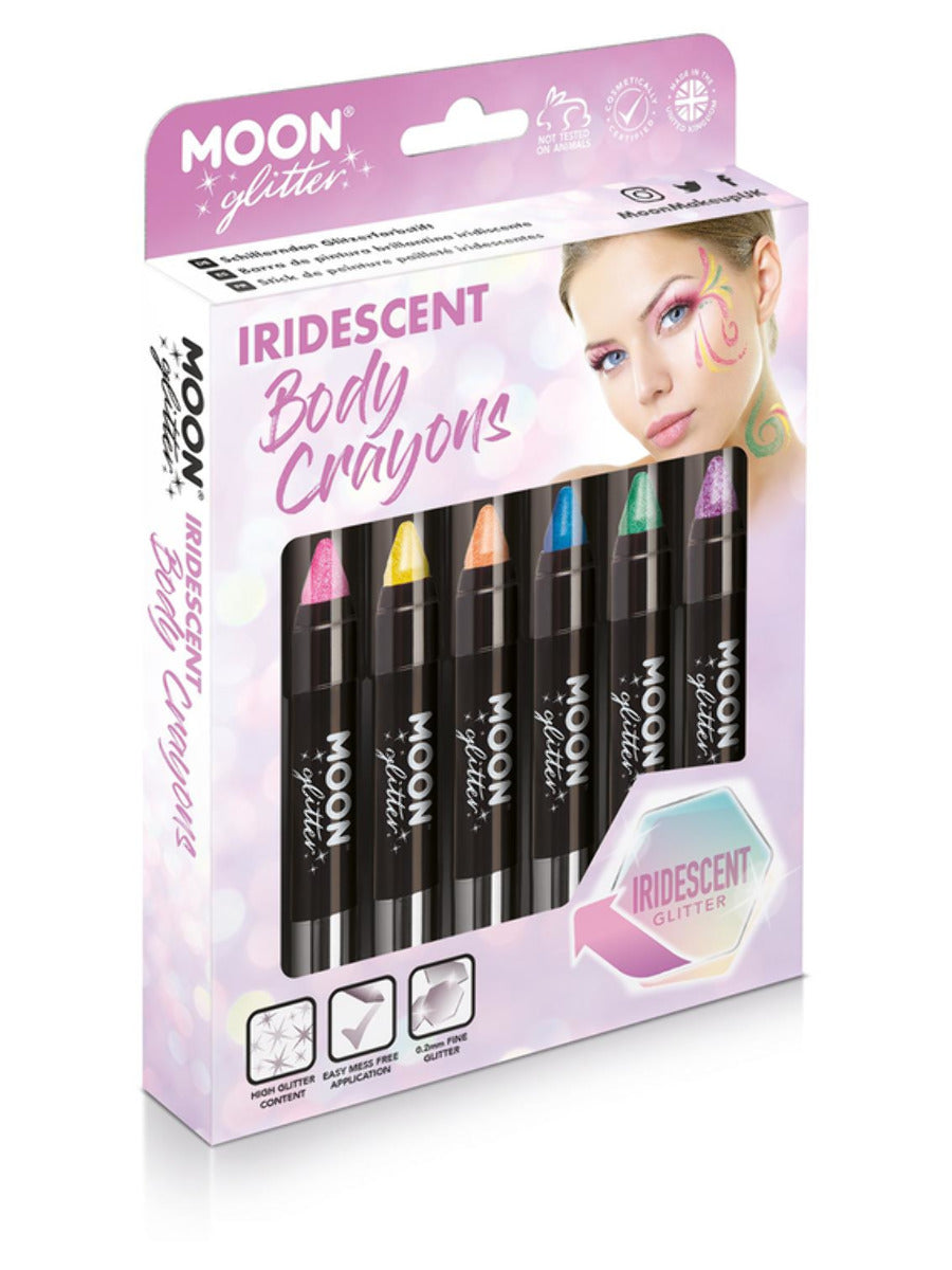 Click to view product details and reviews for Moon Glitter Iridescent Body Crayons Boxset.