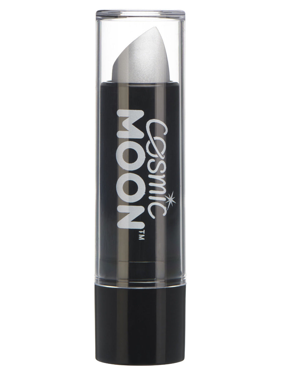 Click to view product details and reviews for Cosmic Moon Metallic Lipstick Silver.