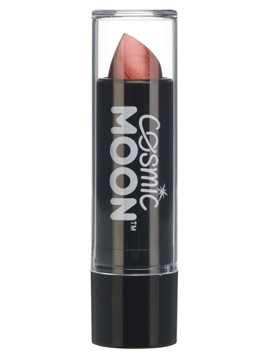 Click to view product details and reviews for Cosmic Moon Metallic Lipstick Red.