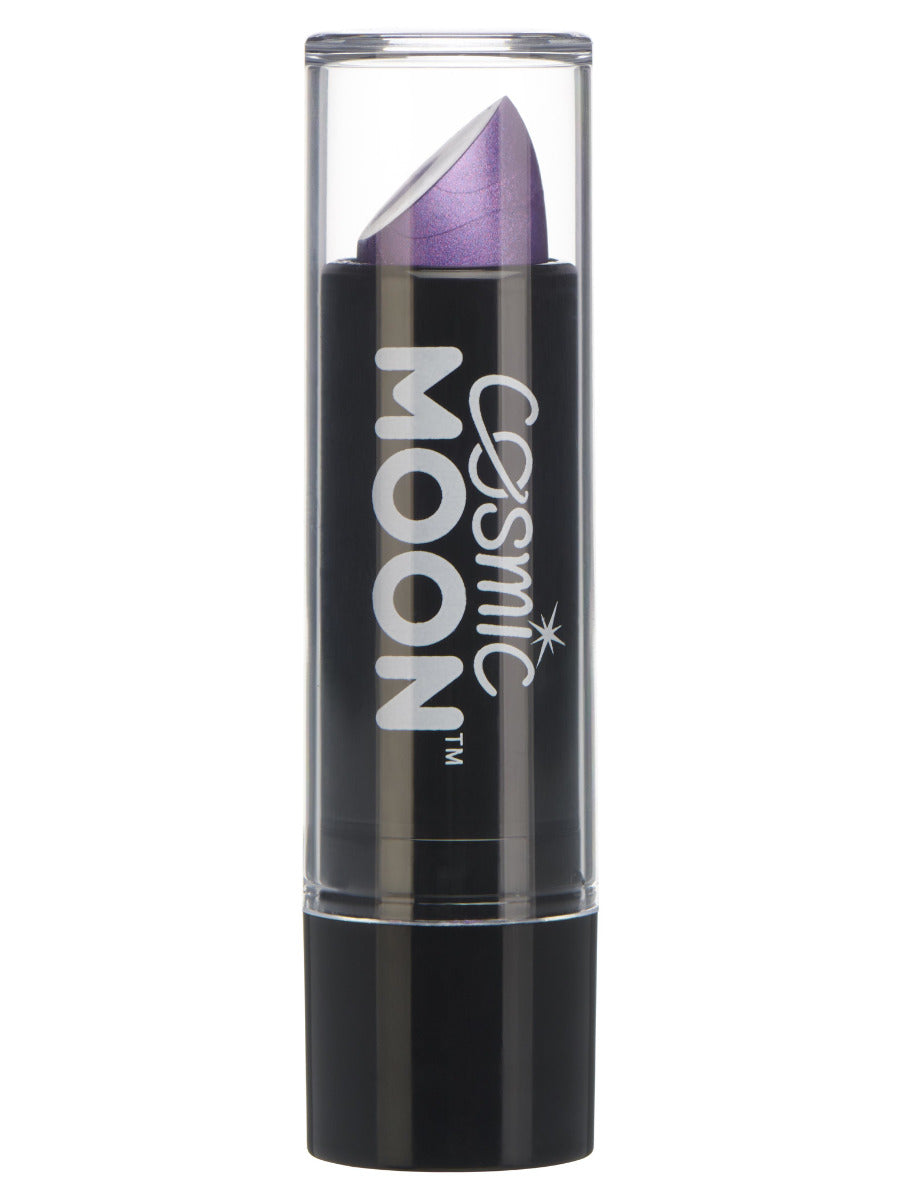Click to view product details and reviews for Cosmic Moon Metallic Lipstick Purple.