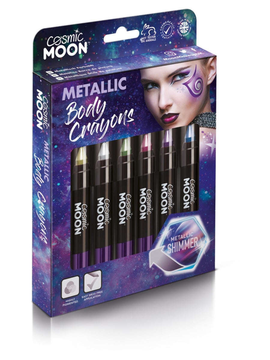 Click to view product details and reviews for Cosmic Moon Metallic Body Crayons Boxset.