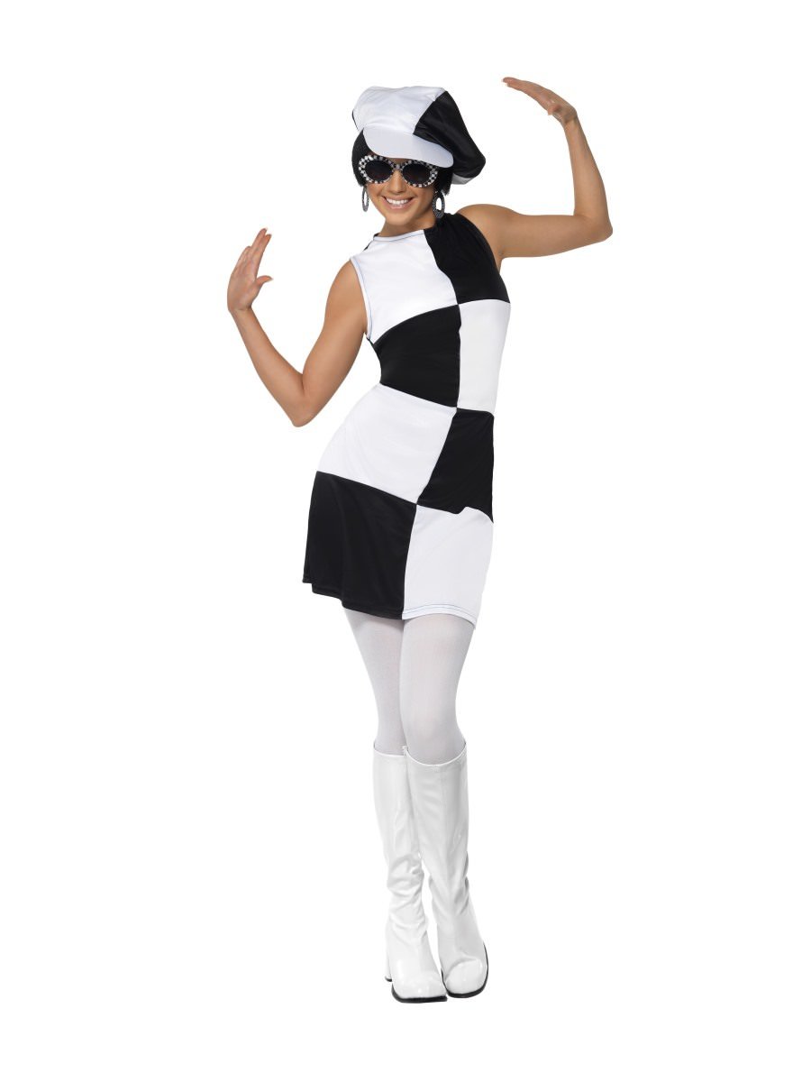 Smiffys 1960s Party Girl Costume Fancy Dress Small Uk 8 10