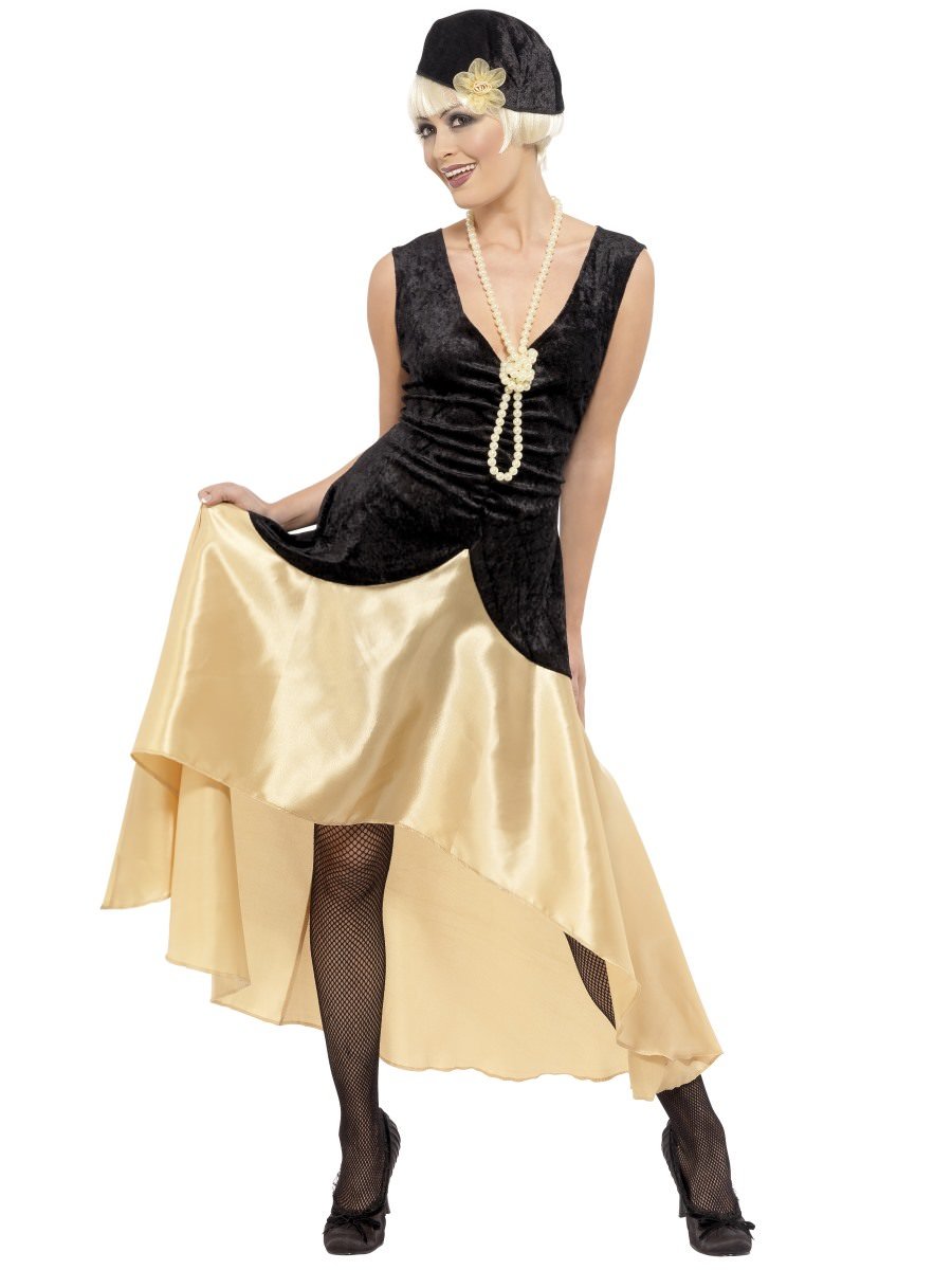 Smiffys 20s Gatsby Girl Costume Fancy Dress Medium Uk 12 14