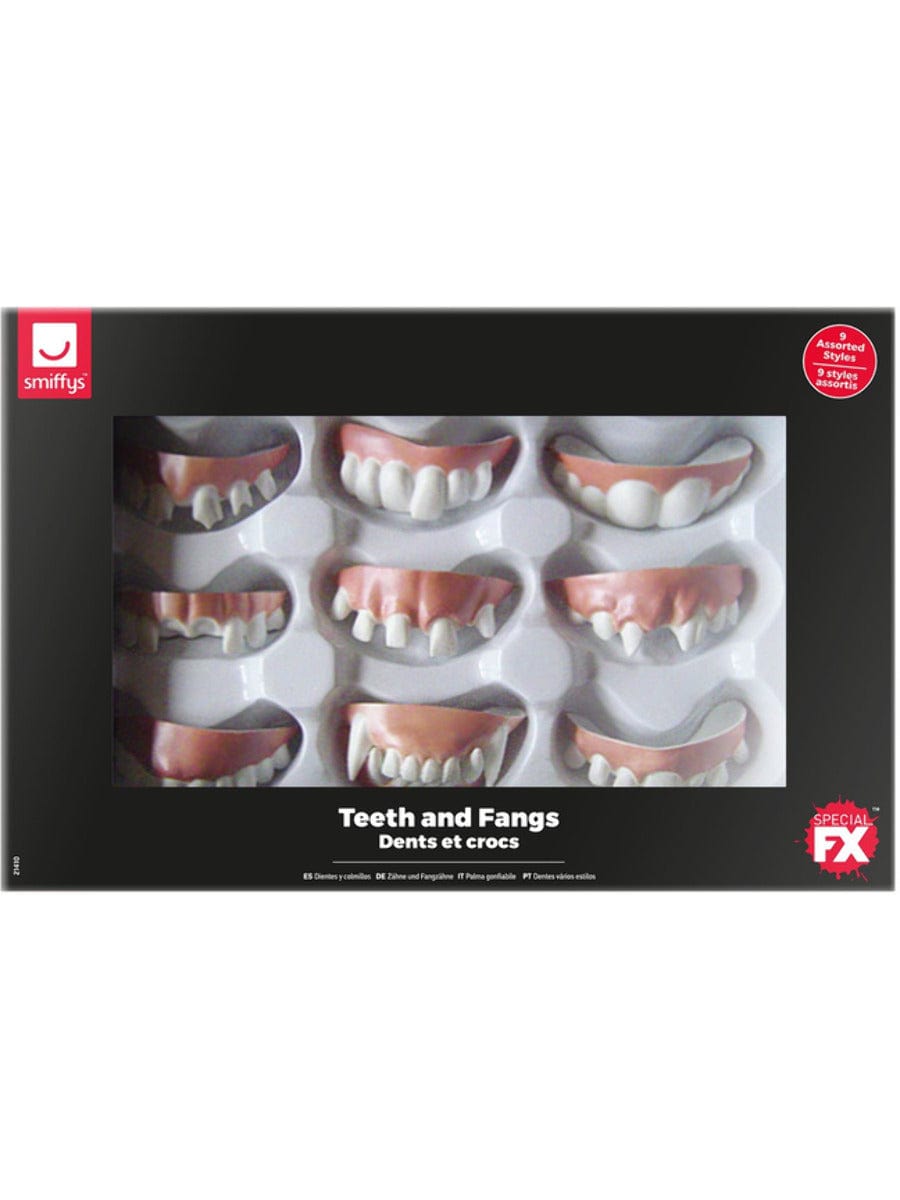 Smiffys Teeth And Fangs Assorted Styles Fancy Dress