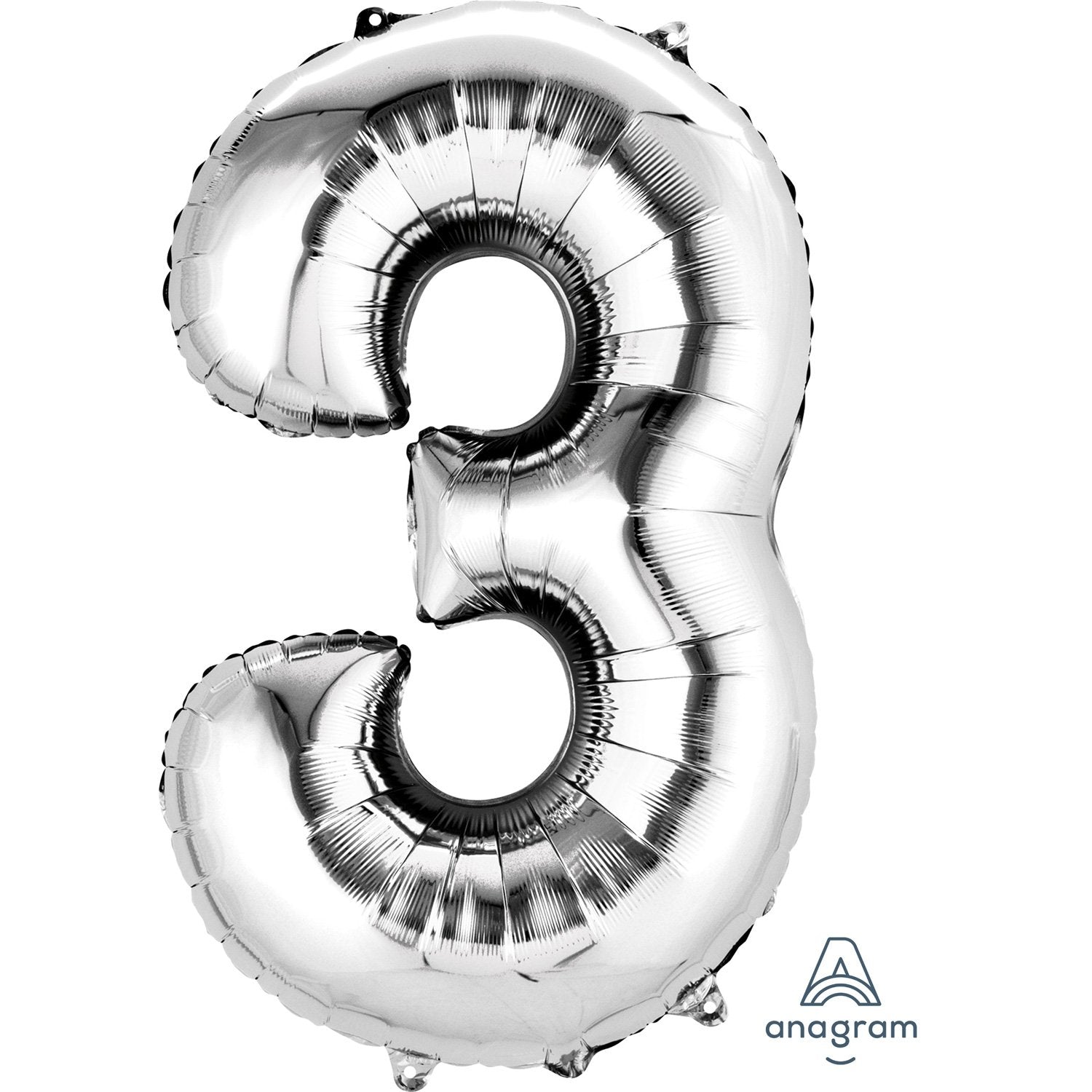 Click to view product details and reviews for Amscan Silver Number 3 Balloon 34 Foil Fancy Dress.