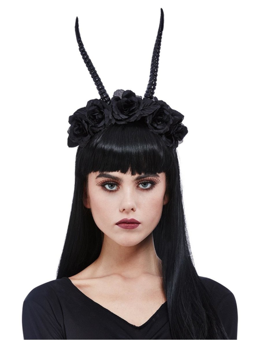Click to view product details and reviews for Smiffys Demon Horn Flower Headband Fancy Dress.