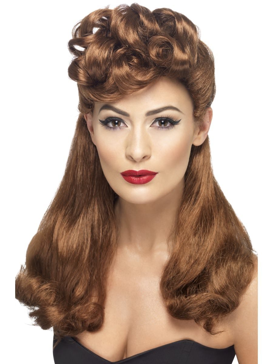 Click to view product details and reviews for Smiffys 40s Vintage Wig Aubern Fancy Dress.