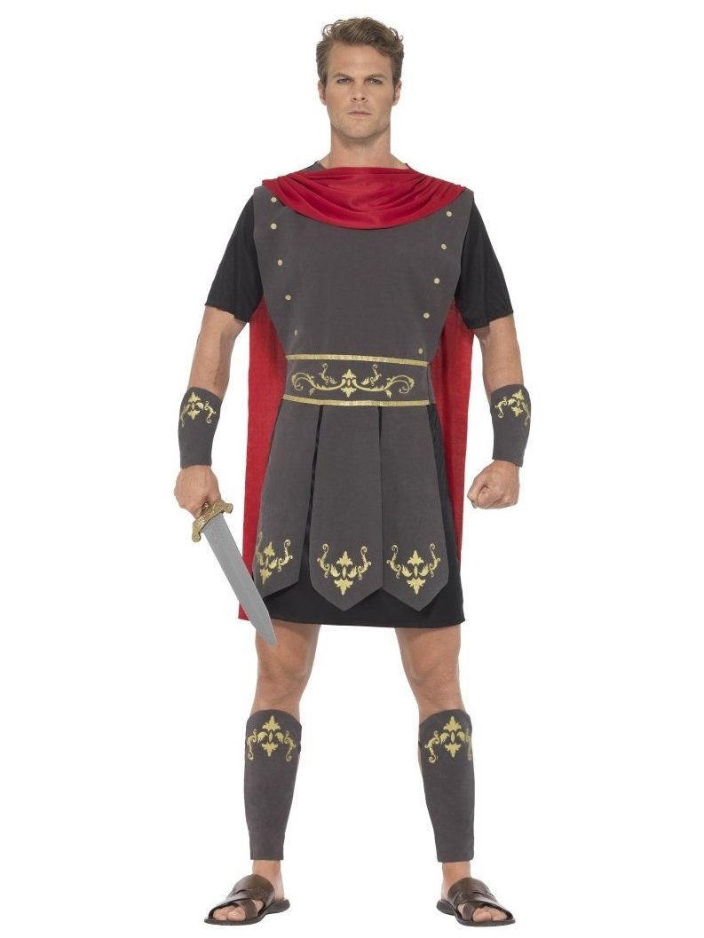 Smiffys Roman Gladiator Costume Fancy Dress Medium Chest 38 40