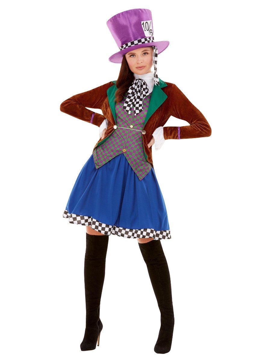 Smiffys Miss Hatter Costume Fancy Dress Medium Uk 12 14