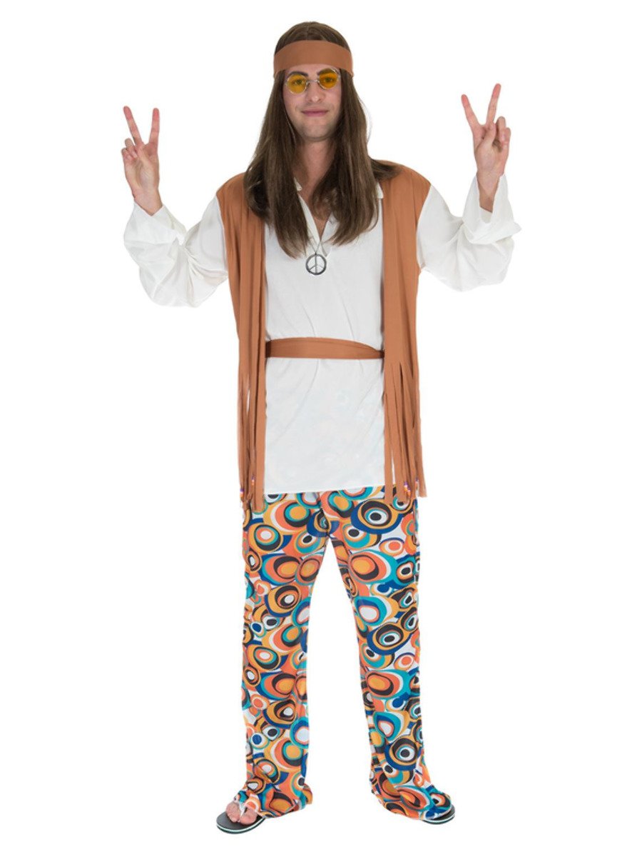 Click to view product details and reviews for Adult Mans Hippie Costume 5 Assorted Small Chest 34 36.