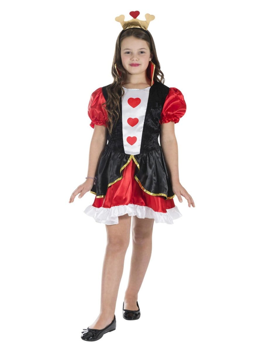 Girls Queen Of Hearts Costume Medium Age 7 9