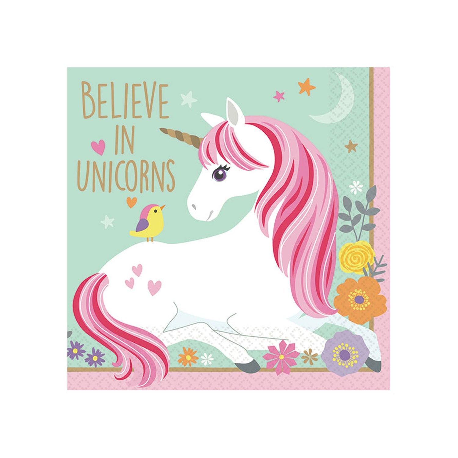 Click to view product details and reviews for Magical Unicorn Paper Napkins 33cm.