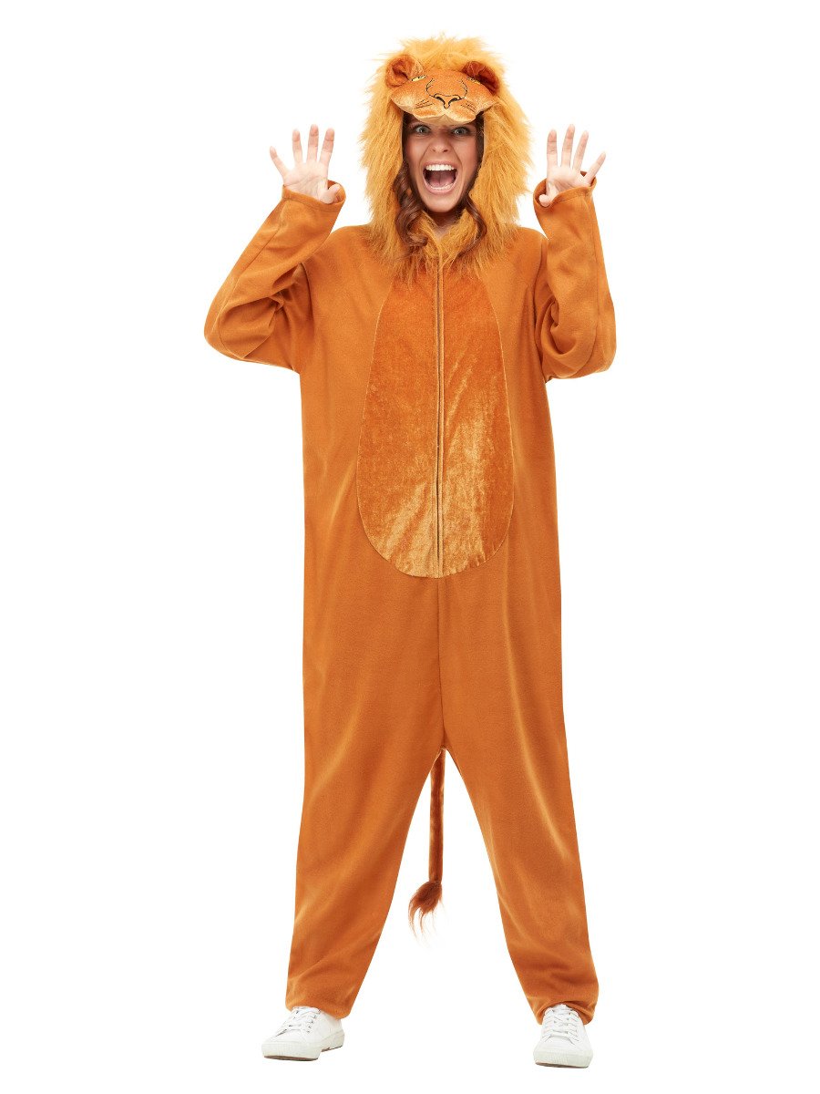 Smiffys Adults Lion Costume Unisex Fancy Dress Unisex Large