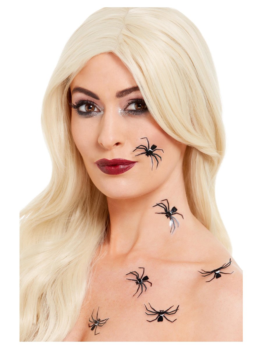 Click to view product details and reviews for Smiffys Smiffys Make Up Fx 3d Spider Stickers Fancy Dress.