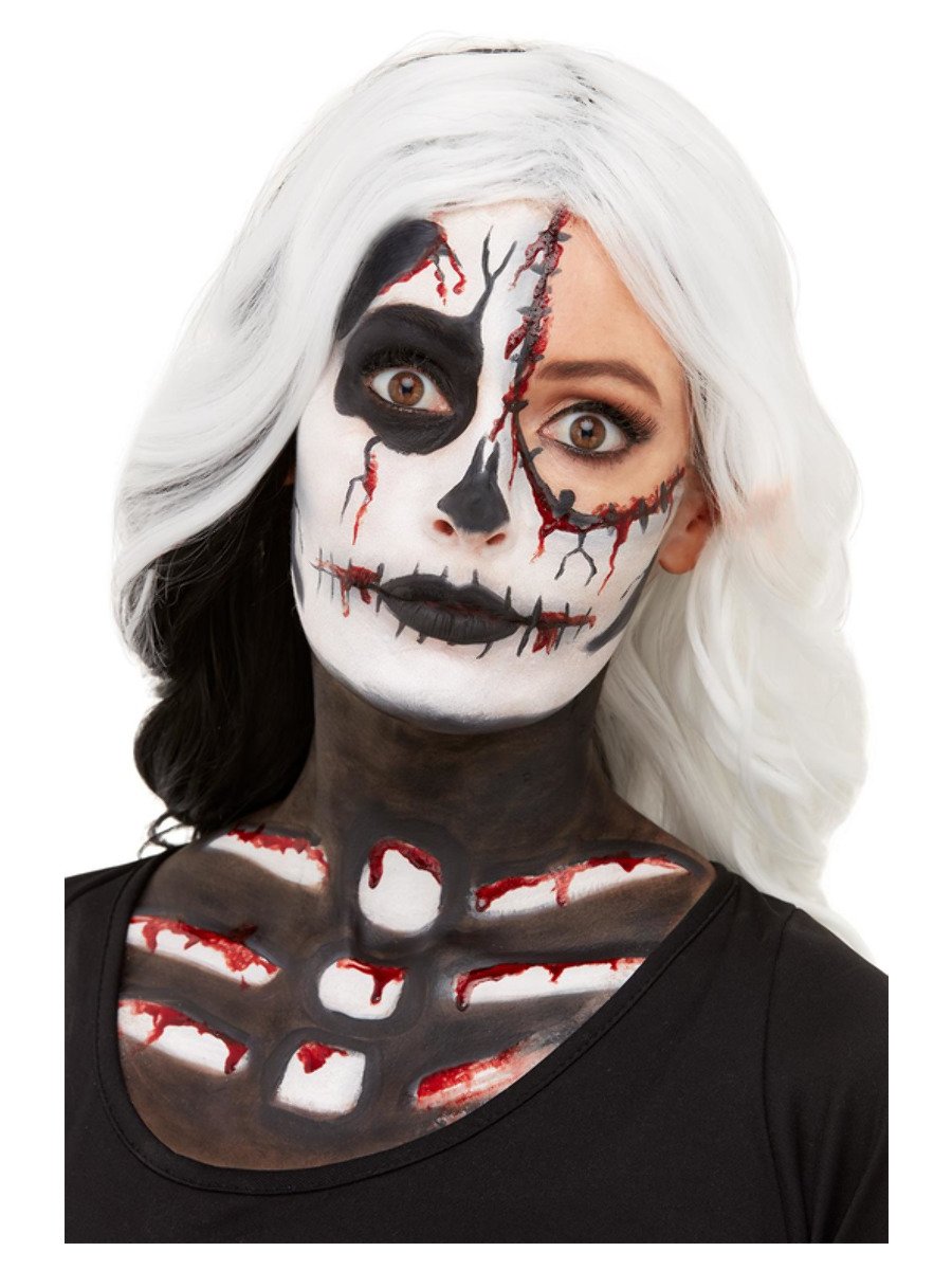 Click to view product details and reviews for Smiffys Smiffys Make Up Fx Skeleton Kit Aqua Fancy Dress.