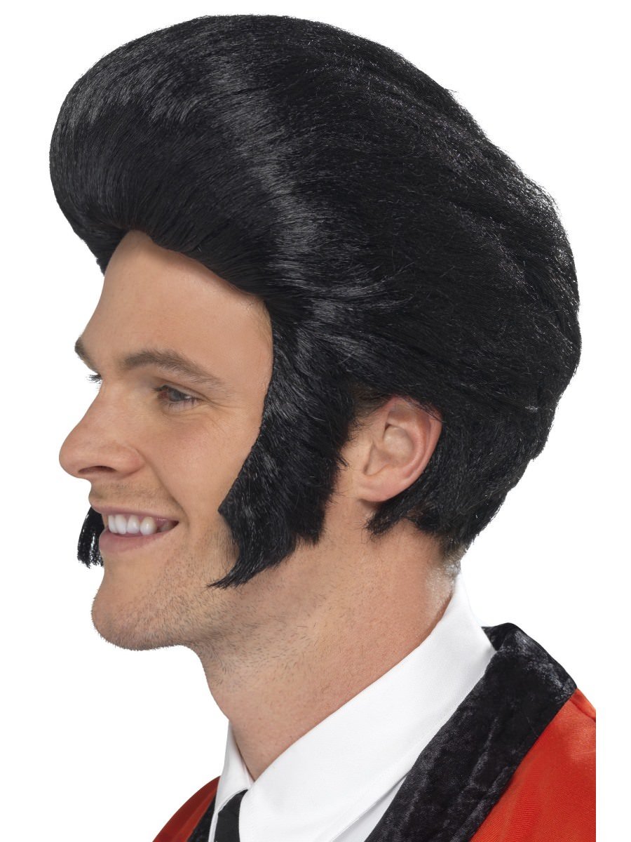 Photos - Fancy Dress Smiffys 50s Quiff King Wig - 