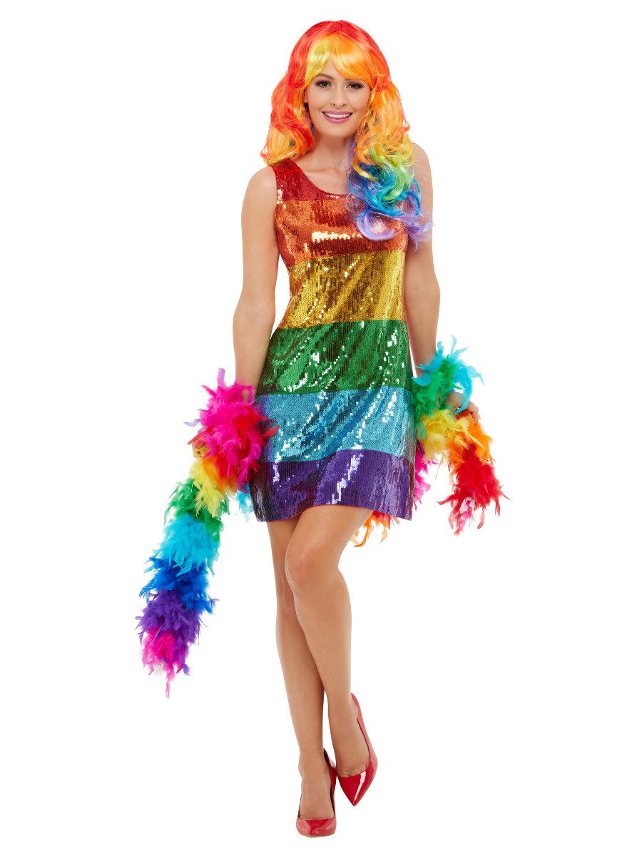Smiffys All That Glitters Rainbow Costume Fancy Dress Large Uk 16 18