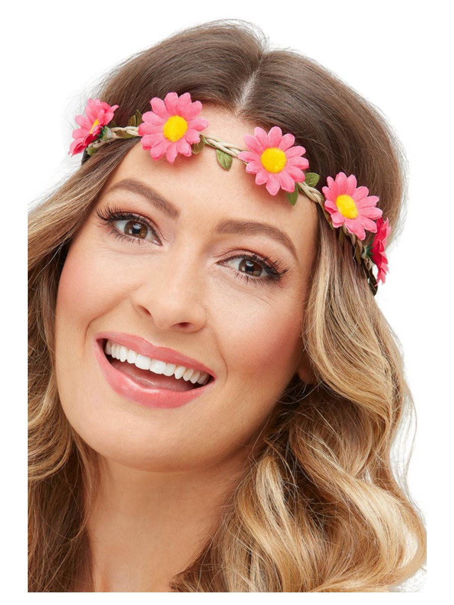 Click to view product details and reviews for Smiffys Hawaiian Hippie Daisy Chain Headband Fancy Dress.