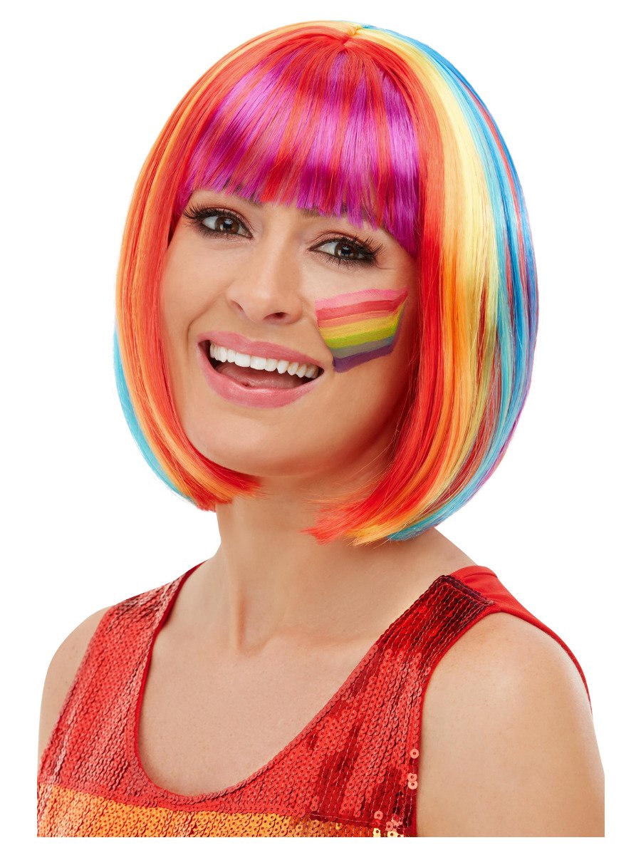 Click to view product details and reviews for Smiffys Rainbow Bob Wig Fancy Dress.