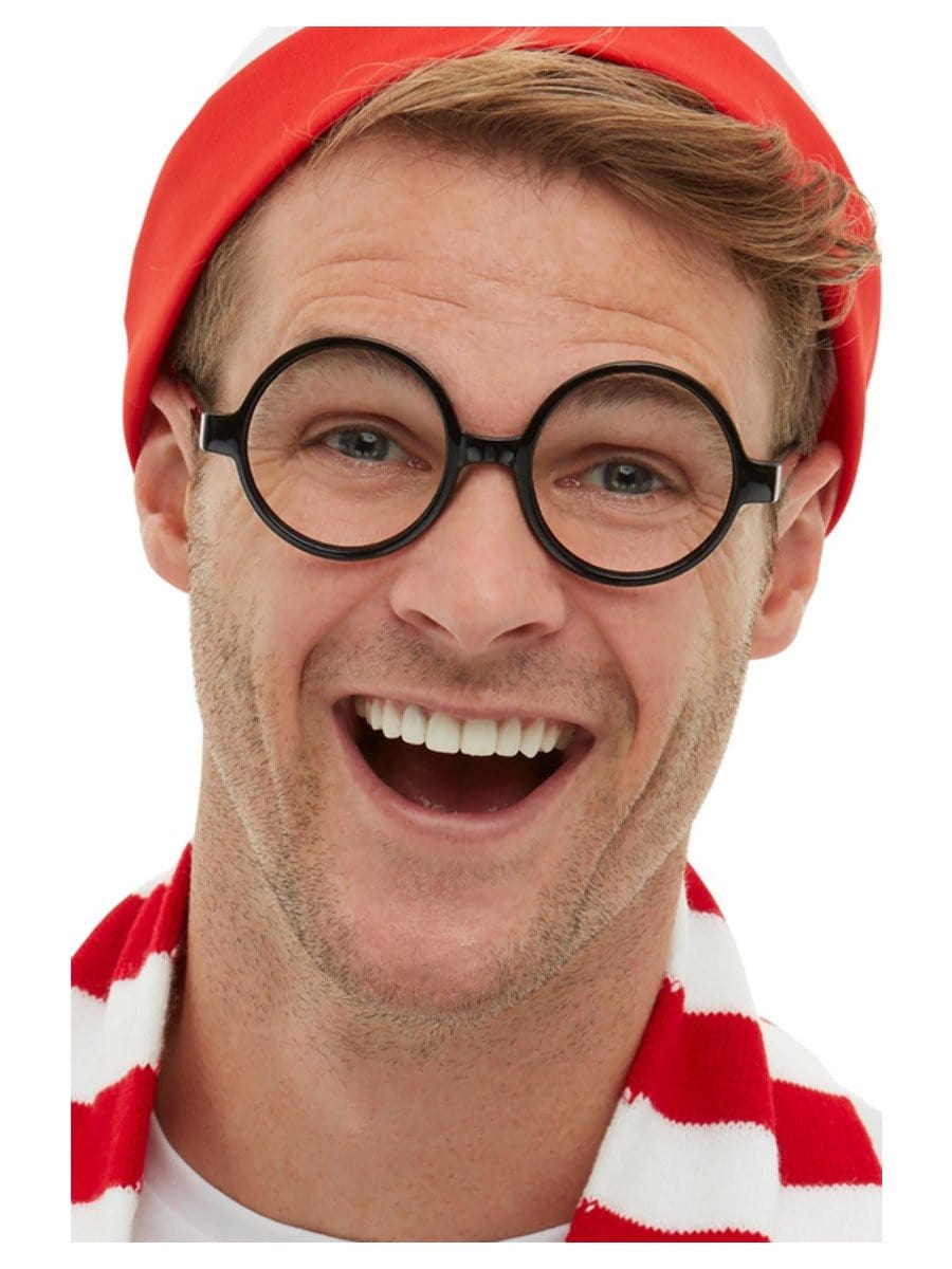 Click to view product details and reviews for Smiffys Wheres Wally Glasses Black Fancy Dress.