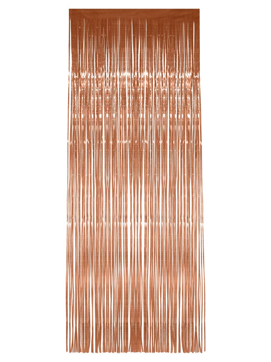 Click to view product details and reviews for Smiffys Shimmer Curtain Rose Gold Fancy Dress.