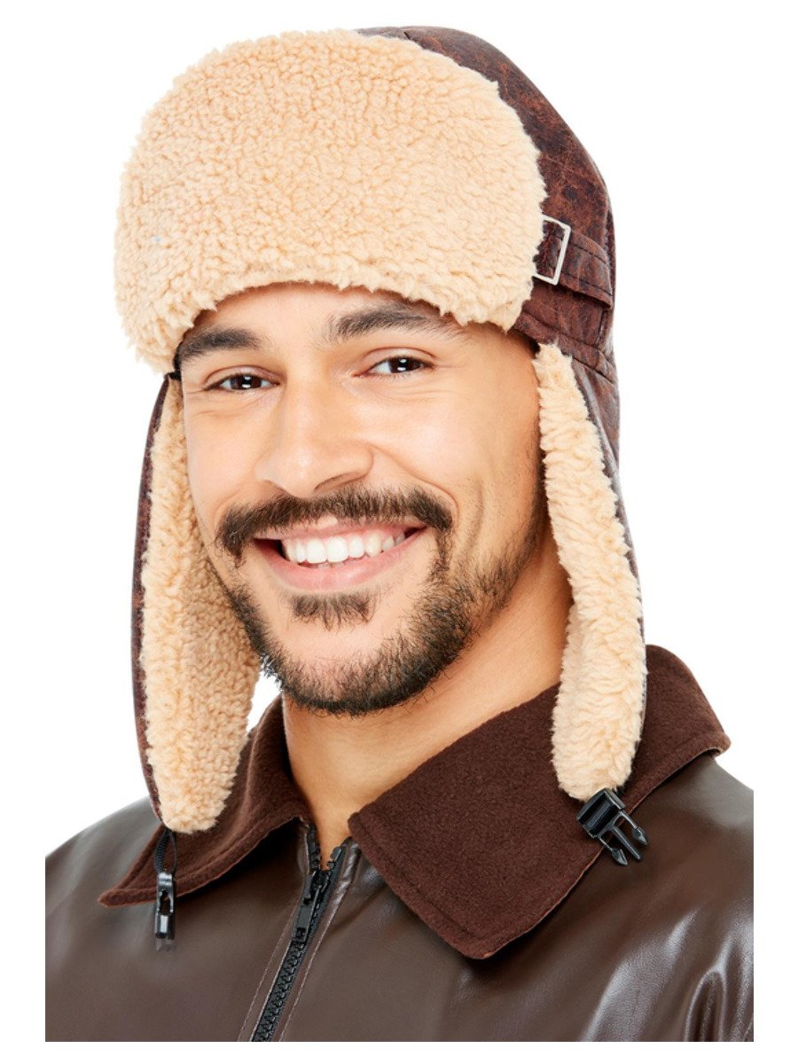 Click to view product details and reviews for Smiffys Pilot Flying Hat Brown Fancy Dress.